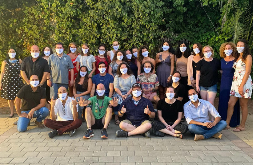 THIRTY international volunteers arrive in Israel to teach English and core subjects to underprivileged Israeli youth, August, 2020. (photo credit: Courtesy)