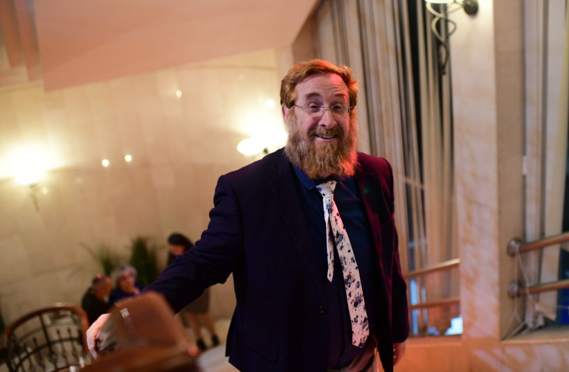 Yehuda Glick in Tel Aviv, on December 16, 2019. (photo credit: TOMER NEUBERG/FLASH90)