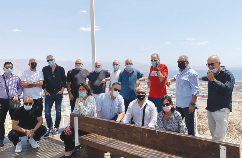 REAL ESTATE entrepreneurs tour Eilat. (photo credit: Courtesy)