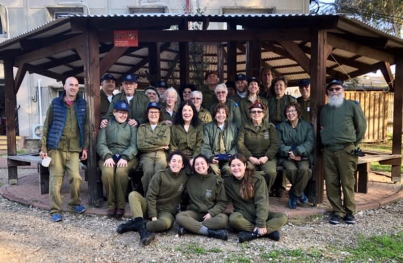 A group of Sar-El volunteers in 2019 (photo credit: Courtesy)