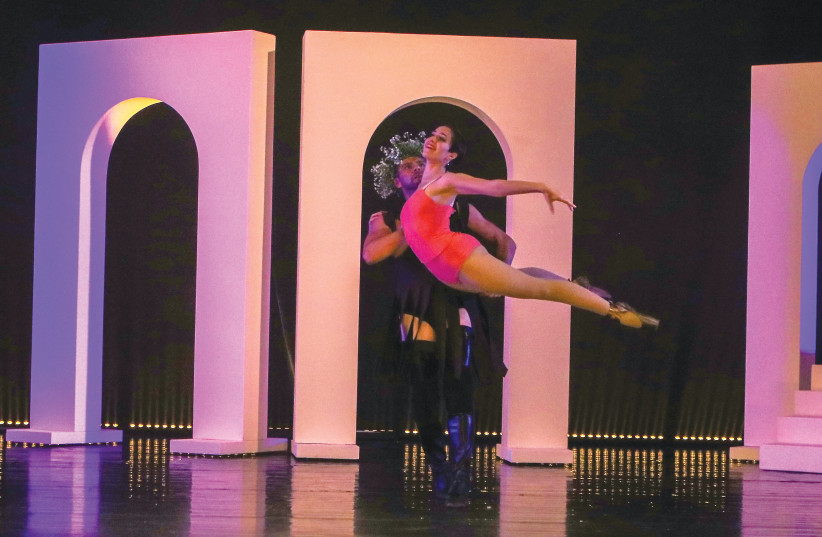  SCENE from the Jerusalem Ballet’s performance of ‘Amor (photo credit: LEONID KHRUMCHENKO)