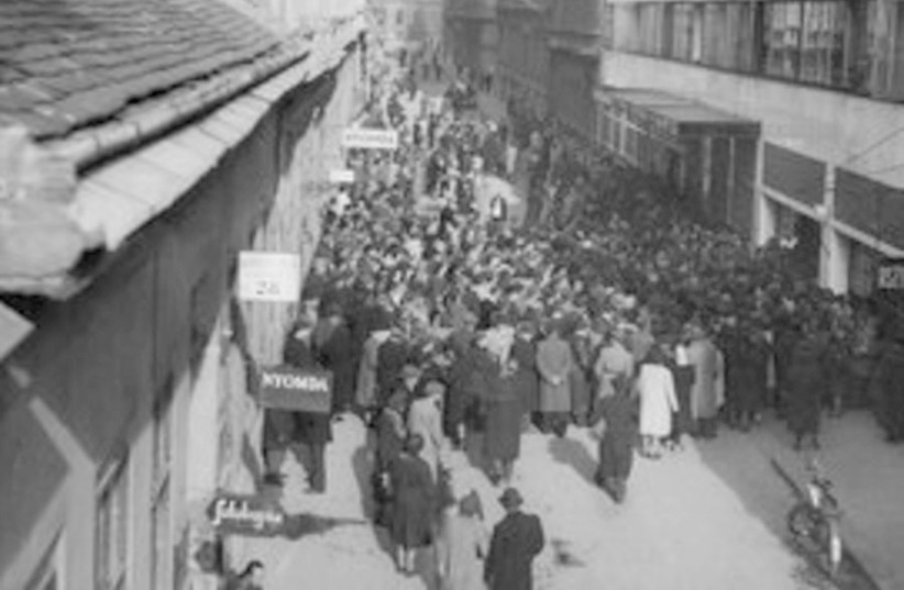 Hungarian Jews during the Second World War.  (photo credit: Courtesy)
