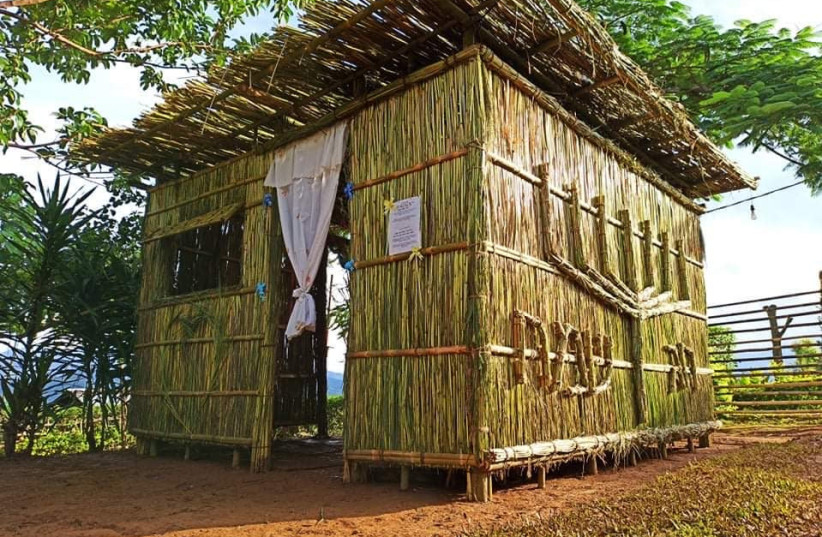Bnei Menashe soukkah à Kangpokpi, Manipur, Inde. (crédit photo: SHAVEI ISRAEL)