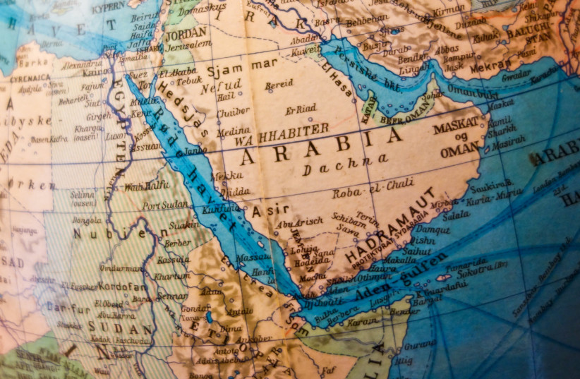 Now, when Israel looks out at the map, it has an alliance with two countries that face Iran directly across the Gulf (credit: FLICKR/MAGNUS HALSNES)