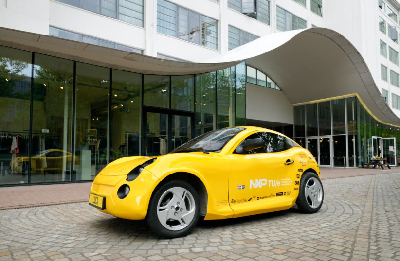 The Luca car made entirely from recycled waste (photo credit: BART VAN OVERBEEKE FOTOGRAFIE)