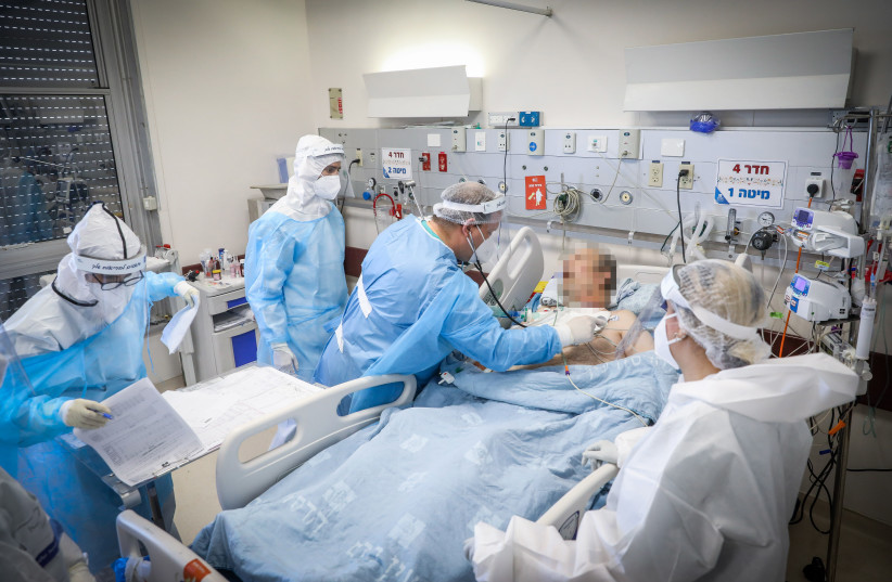 Hadassah Ein Kerem coronavirus unit (photo credit: MARC ISRAEL SELLEM)