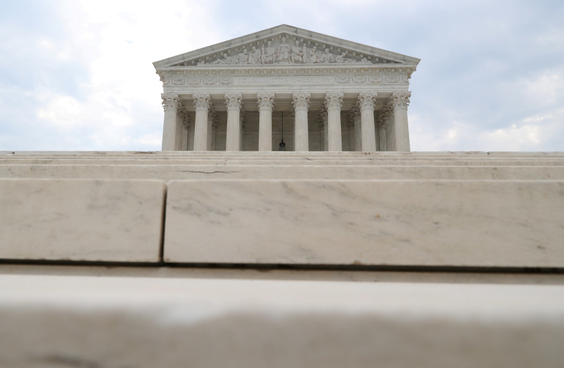 General view of the United States Supreme Court Building in Washington, US, July 6, 2020. (photo credit: REUTERS/TOM BRENNER/FILE PHOTO)