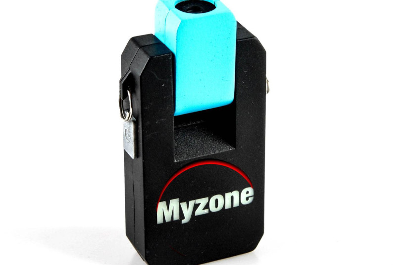 When one wears the Myzone device it serves as a living reminder of the importance of maintaining social distance. (photo credit: Courtesy)