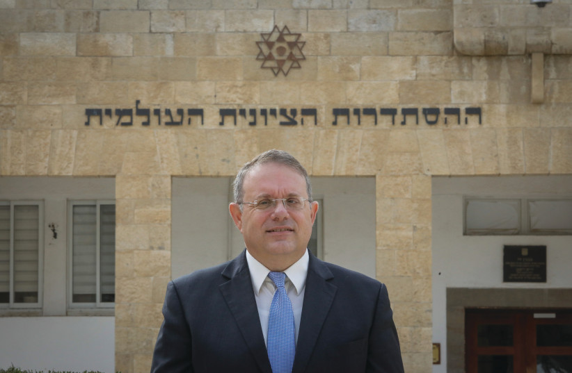 YAAKOV HAGOEL steps into his new role as chairman of the World Zionist Organization (photo credit: MARC ISRAEL SELLEM)