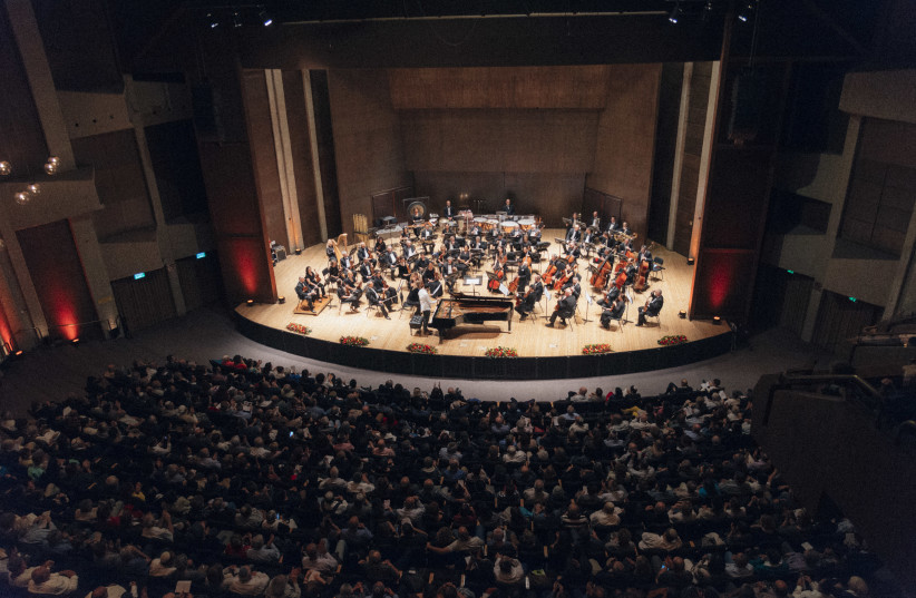 The Jerusalem Philharmonic Orchestra plays at the 2019 Pianos Festival. (photo credit: MEIR SHALEV)