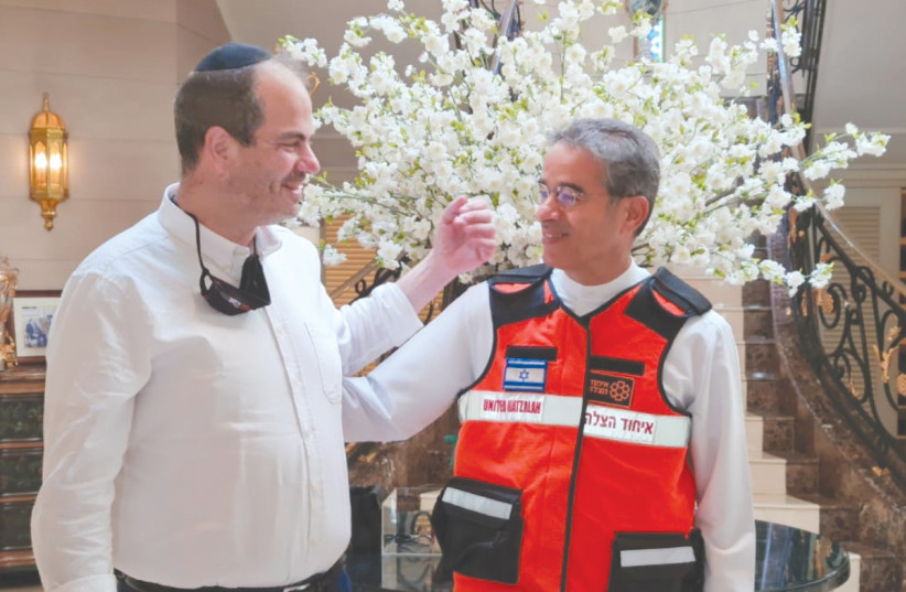 ELI BEER (left) and Mohamed Alabbar in Dubai. (photo credit: Courtesy)