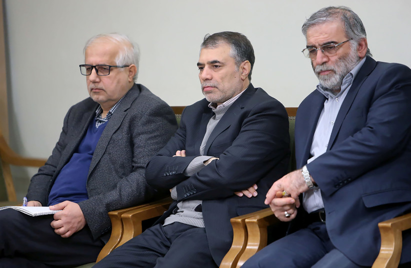 Prominent Iranian scientist Mohsen Fakhrizadeh is seen in Iran, in this undated photo. Official Khamenei Website/WANA (West Asia News Agency)/Handout via REUTERS (photo credit: REUTERS)