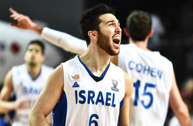 Tamir Blatt helped lead the blue-and-white to their astonishing victory over Spain with a comeback in the second half. (photo credit: DOV HALICKMAN PHOTOGRAPHY)