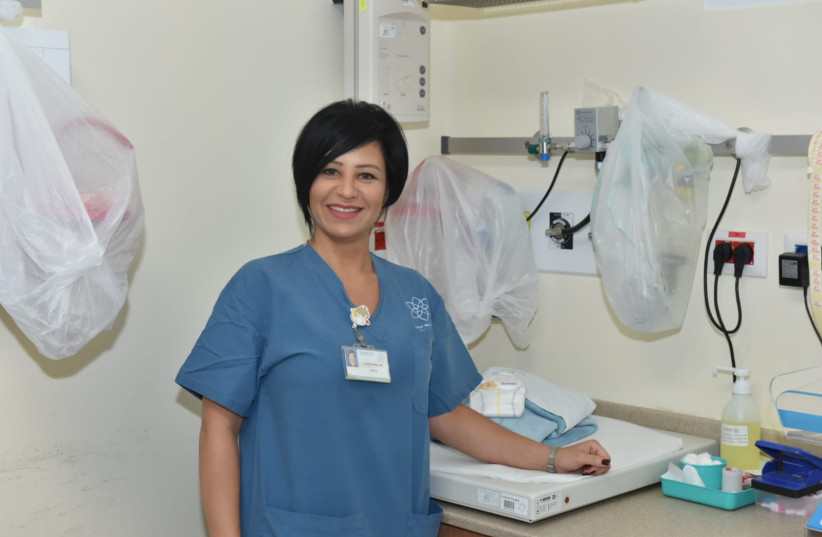 Nurse-midwife Rania Sakas-Manasah, the Galilee Medical Center. (photo credit: ELI COHEN)