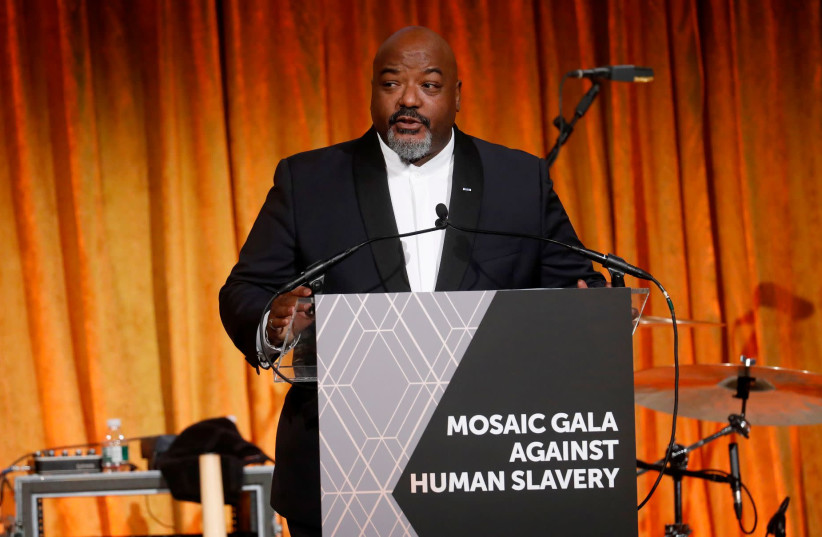 Darrell Blocker attends the Mosaic Federation Gala Against Human Slavery at Cipriani 42nd Street in New York City on Sept. 10, 2019. (photo credit: TAYLOR HILL/GETTY IMAGES FOR MOSAIC FEDERATION/JTA)