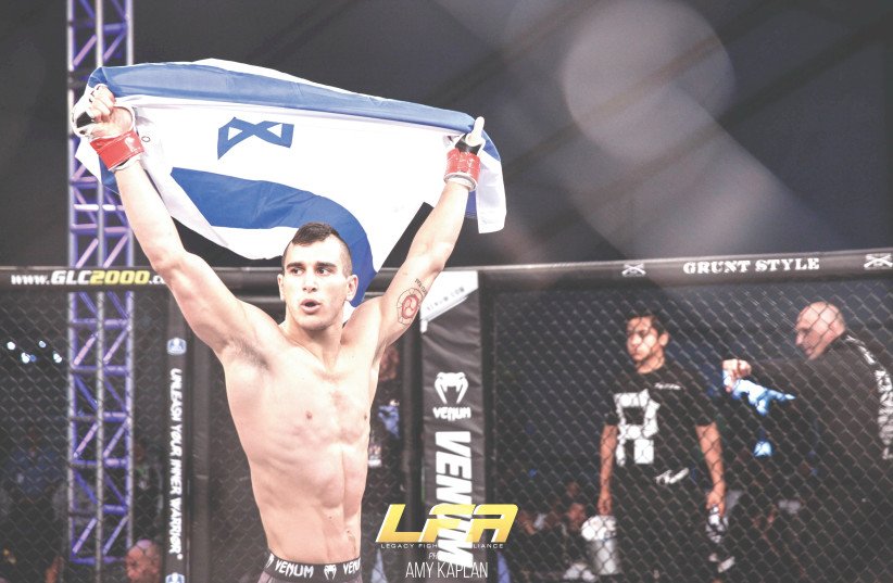NATAN LEVY is proud to represent Israel and will become only the third blue-and-white athlete to reach the UFC, mixed martial arts’ most famous competition. (photo credit: Courtesy)