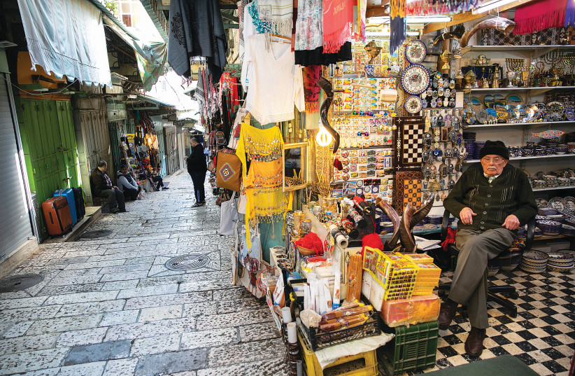 WILL THE market in Jerusalem’s Old City fill up again? (photo credit: OLIVIER FITOUSSI/FLASH90)
