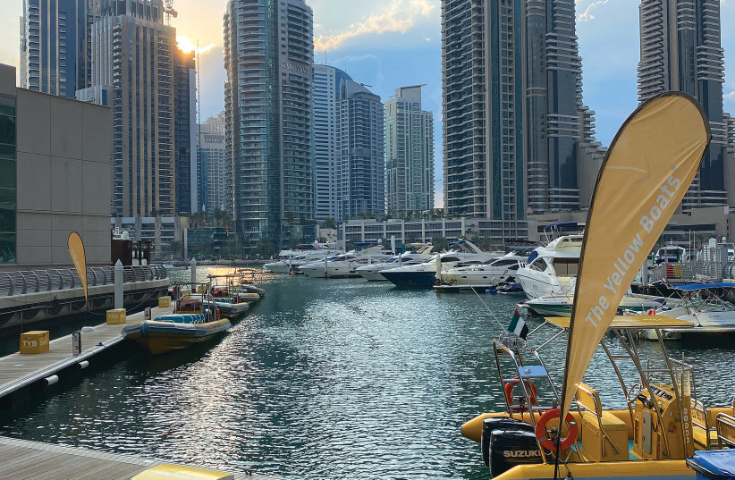 THE EXQUISITE Dubai Marina. (photo credit: SETH J. FRANTZMAN)
