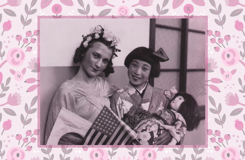Beate Sirota Gordon at American Japanese Festival in 1938.  (photo credit: BEATE SIROTA PHOTO GALLERY)