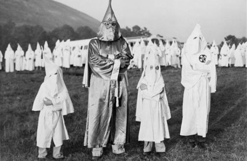Children with Dr. Samuel Green,Ku Klux Klan Grand Dragon (photo credit: Wikimedia Commons)