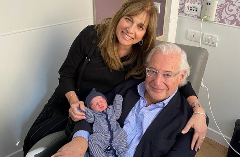 US Ambassador to Israel David Friedman welcomes the new arrival to the family (photo credit: Courtesy)