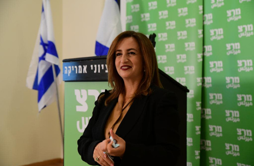 Ghaida Rinawie Zoabi, the Israeli Arab peace activist who is the latest addition to Meretz's list. (credit: AVSHALOM SASSONI/MAARIV)