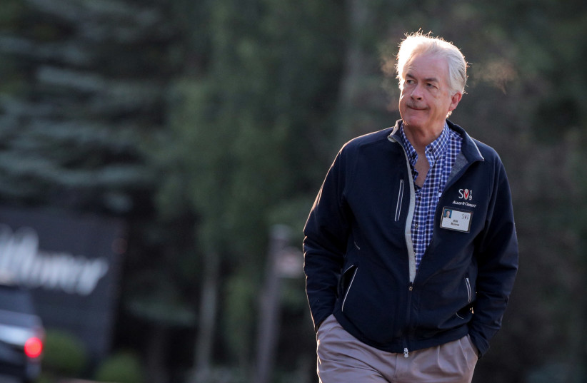 William 'Bill' Burns, president of the Carnegie Endowment for International Peace, attends the annual Allen and Co. Sun Valley media conference in Sun Valley, Idaho, U.S., July 11, 2019.  (photo credit: BRENDAN MCDERMID/REUTERS)