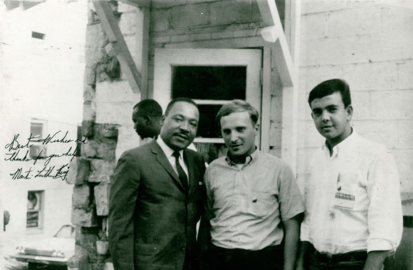 They came to assist Martin Luther King, Jr. in registering African Americans to vote: Peter Geffen and Mickey Shur. (photo credit: COURTESY DAVID GEFFEN)