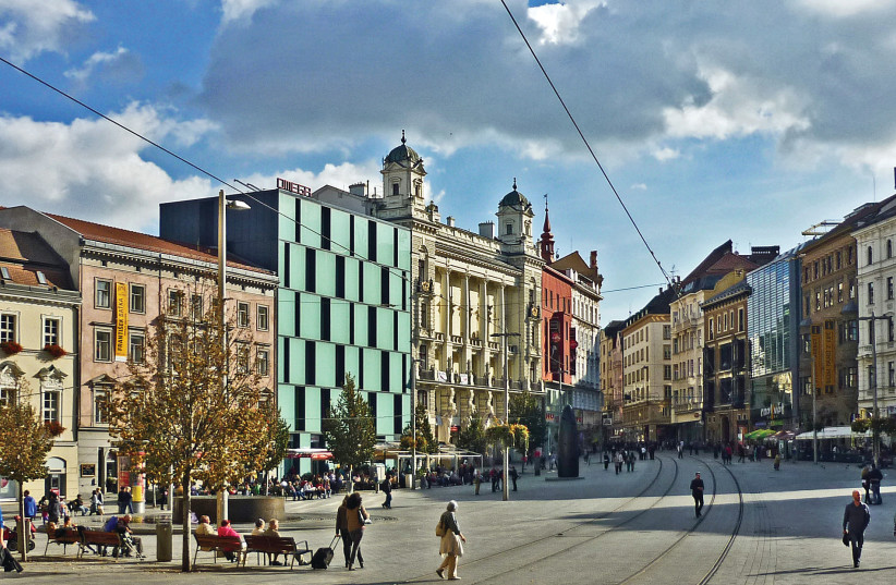 BRNO’S FREIHEITSPLATZ, Freedom Square, modern times (photo credit: Wikimedia Commons)