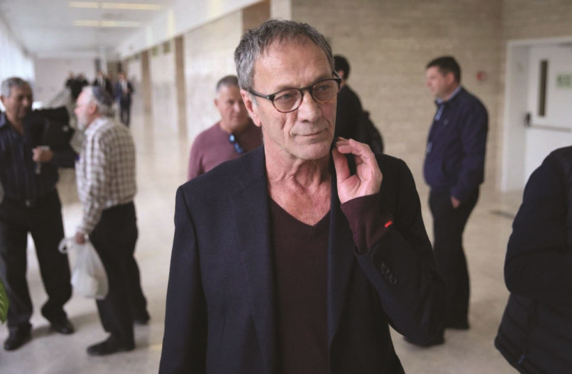 FILMMAKER MOHAMMED Bakri is seen in the district court in Lod in December 2017 as part of the libel suit against his movie ‘Jenin, Jenin.’ (photo credit: FLASH90)