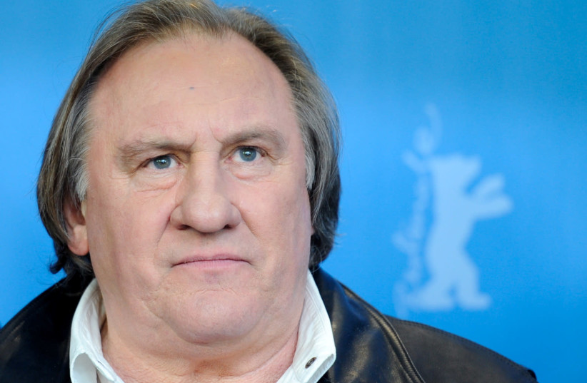 Actor Gerard Depardieu poses during a photocall to promote the movie 'Saint Amour' at the 66th Berlinale International Film Festival in Berlin, Germany February 19, 2016. (photo credit: REUTERS/STEFANIE LOOS/FILE PHOTO)