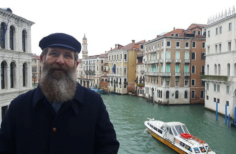 Rabbi Eliahu Birnbaum in Venice (photo credit: Courtesy)