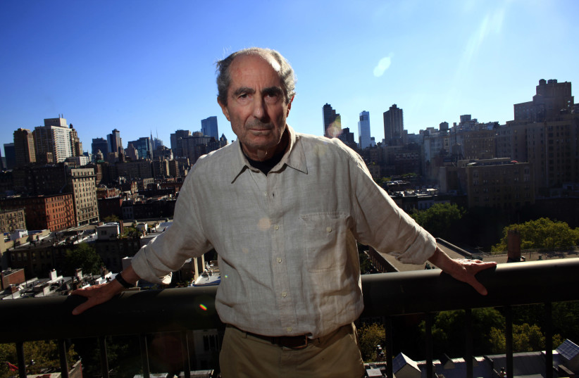 Author Philip Roth (1933-2018) at his home in New York on September 15, 2010 (photo credit: ERIC THAYER/REUTERS)