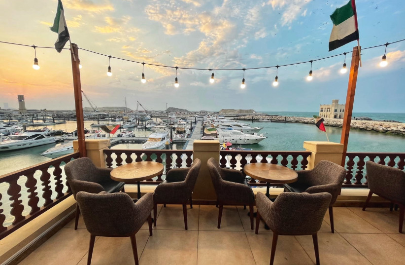 A scenic view from the newly established Israeli-owned kosher restaurant in Dubai (photo credit: ELROIE WORCMAN)