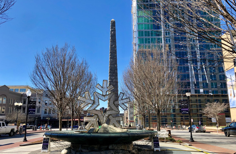 The Zebulon Baird Vance Monument is a spot where groups from evangelicals to Black Lives Matter protesters go to be heard. (photo credit: WARREN LEMAY VIA CREATIVE COMMONS)