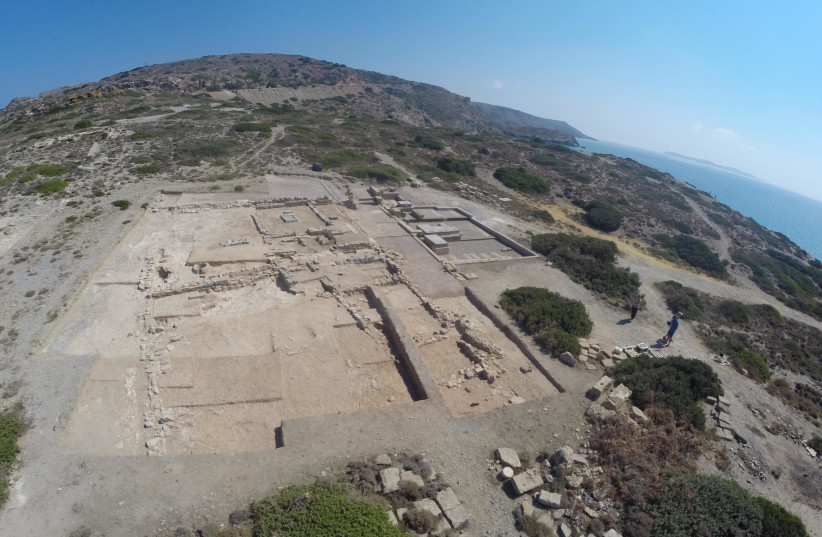 Aerial view of excavations at Itanos in Crete (photo credit: DIDIER VIVIERS/ULB/CREA-PATRIMOINE)
