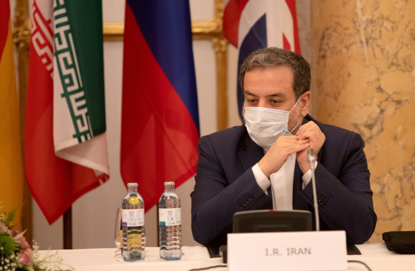 Iran's top nuclear negotiator, Abbas Aragchi, attends a meeting of the JCPOA Joint Commission in Vienna, Austria, September 1, 2020. (credit: REUTERS)