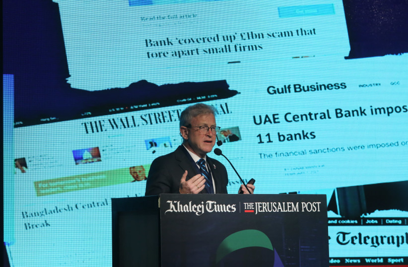 Mark Gazit, who heads ThetaRay, the company that accelerates and secures cross-border payments, participated in the Global Investment Forum in the United Arab Emirates, which was sponsored by the Jerusalem Post and the Khaleej Times on June 2, 2021. (credit: MARC ISRAEL SELLEM)