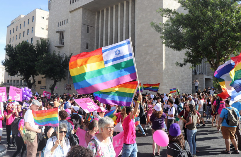 Jerusalem Pride Parade 2021 (photo credit: GAL GASHMA)