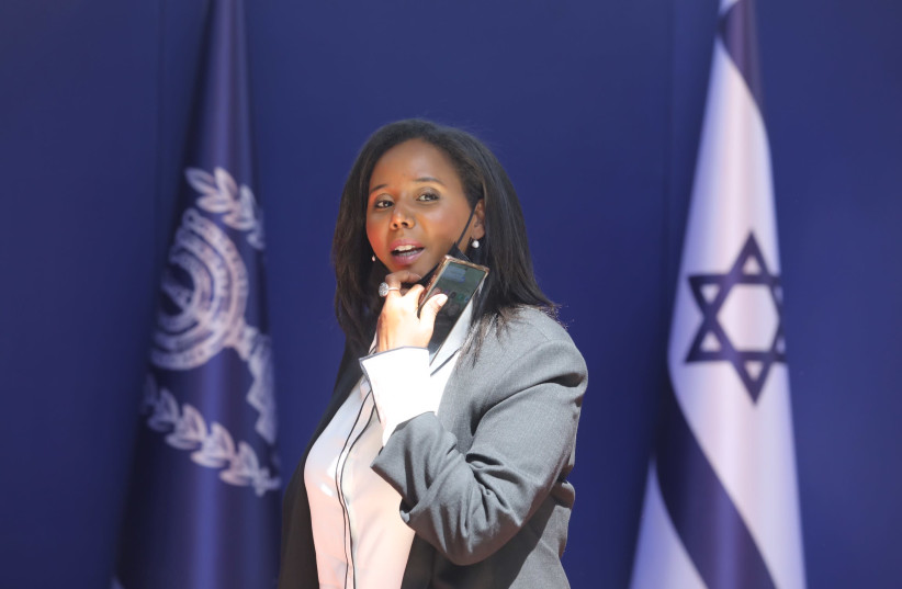 Pnina Tamano-Shata at President  (credit: MARC ISRAEL SELLEM/THE JERUSALEM POST)