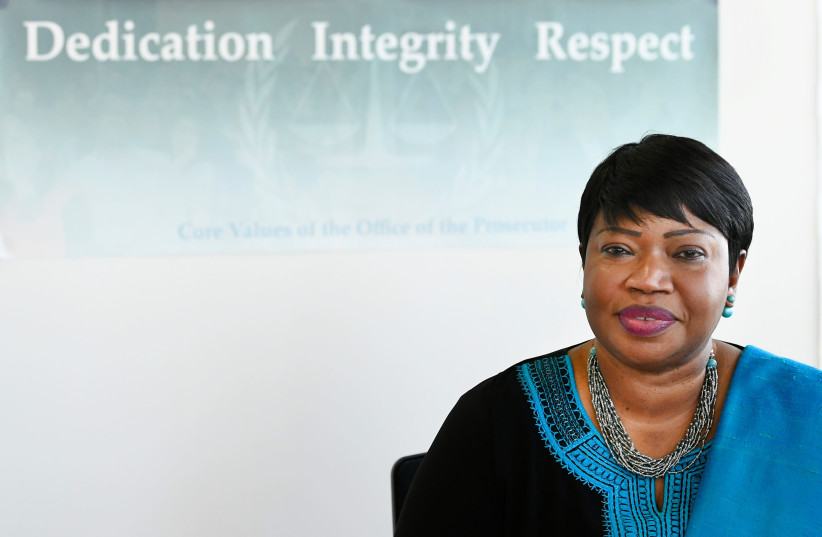 Fatou Bensouda, the outgoing prosecutor of the International Criminal Court in The Hague, Netherlands May 12, 2021. Picture taken May 12, 2021. (credit: REUTERS/PIROSCHKA VAN DE WOUW)