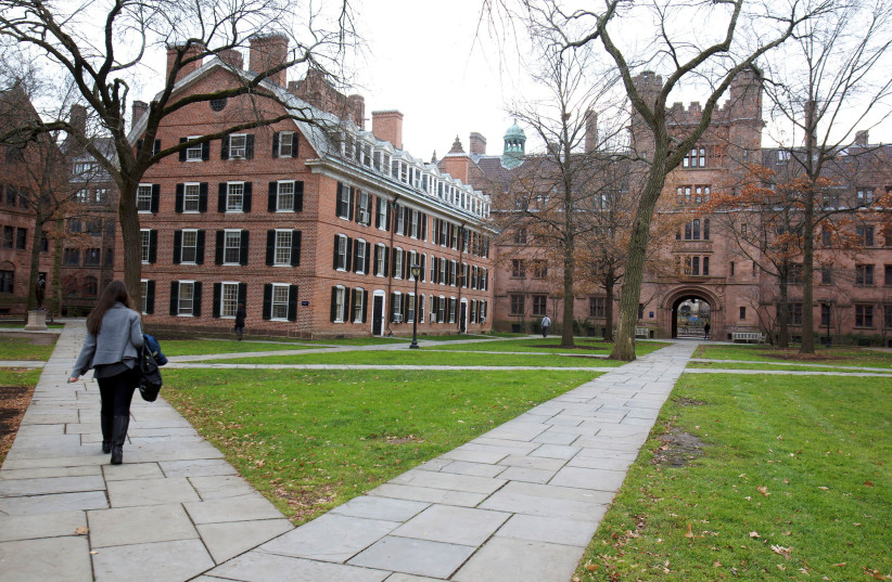 Old Campus at Yale University in New Haven, Connecticut, November 28, 2012 (photo credit: REUTERS)