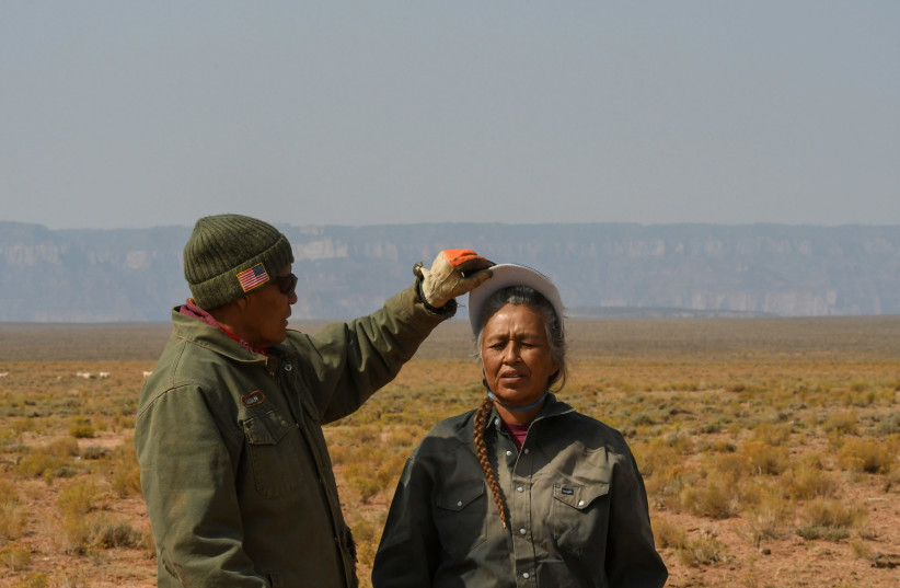 Climate change is drying the lifeblood of Navajo ranchers as their lands become desert (photo credit: REUTERS/STEPHANIE KEITH)