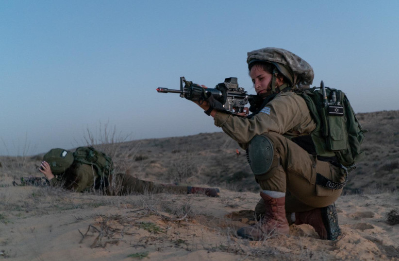 The defense forces on the Egyptian border (credit: IDF SPOKESMAN’S UNIT)