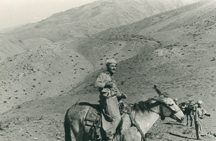 TSAFRIR ON horseback, northern Iraq mountains, 1974 (photo credit: COURTESY ELIEZER TSAFRIR)