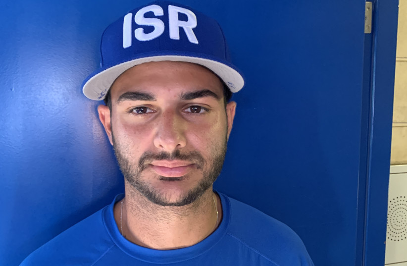 MAN BEHIND THE MASK: Catcher Tal Erel is a modest one: ‘I don’t call pitches. I advise pitches.’ (photographer: Courtesy)