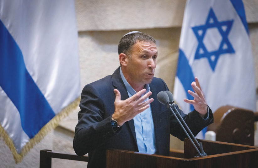 RELIGIOUS AFFAIRS Minister Matan Kahana address the Knesset plenum last month. (photo credit: OLIVIER FITOUSSI/FLASH90)
