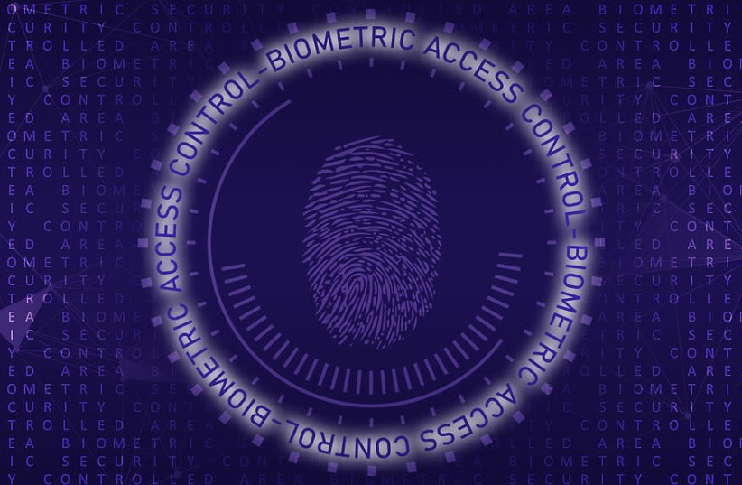 Biometric fingerprint data (illustrative). (photo credit: PIXABAY)