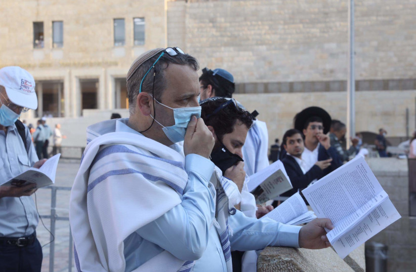  Rabbi Gilad Kariv at the Western Wall, Jerusalem, August 9, 2021. (photo credit: MARC ISRAEL SELLEM/THE JERUSALEM POST)