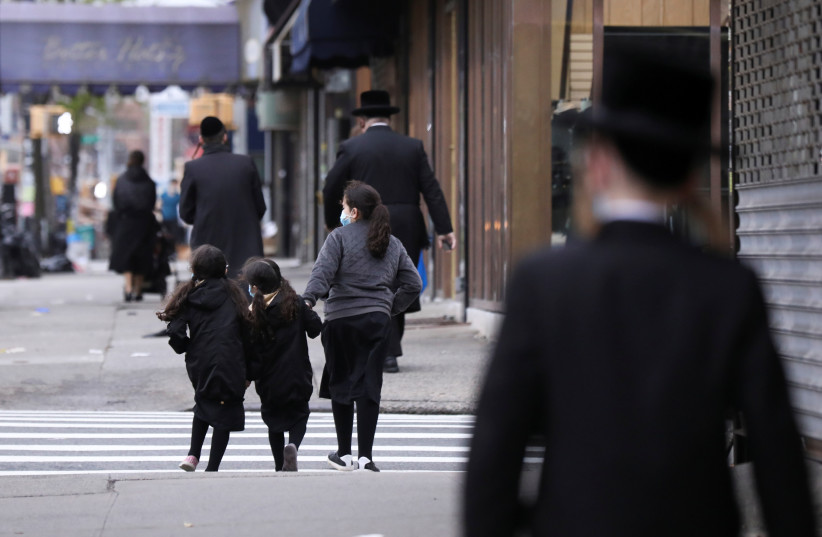  Orthodox Jews in New York (photo credit: REUTERS/CAITLIN OCHS)